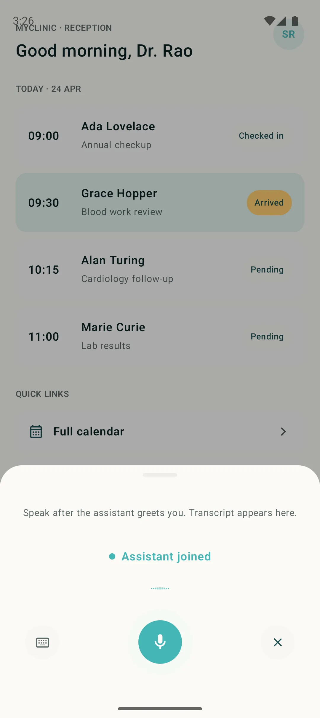 Android widget sheet joined