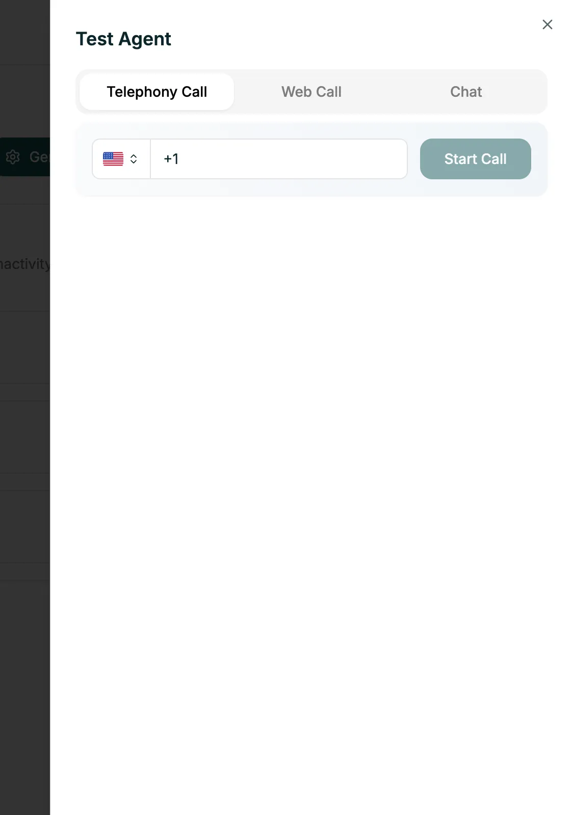 Web call testing